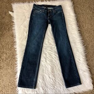Noir blue straight leg jeans, size 4